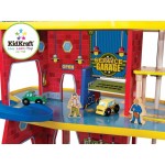 Garaj etajat 4 nivele - Deluxe Garage Play Set Kidkraft set de joaca din lemn pentru copii
